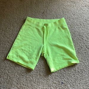 Justice green comfy shorts